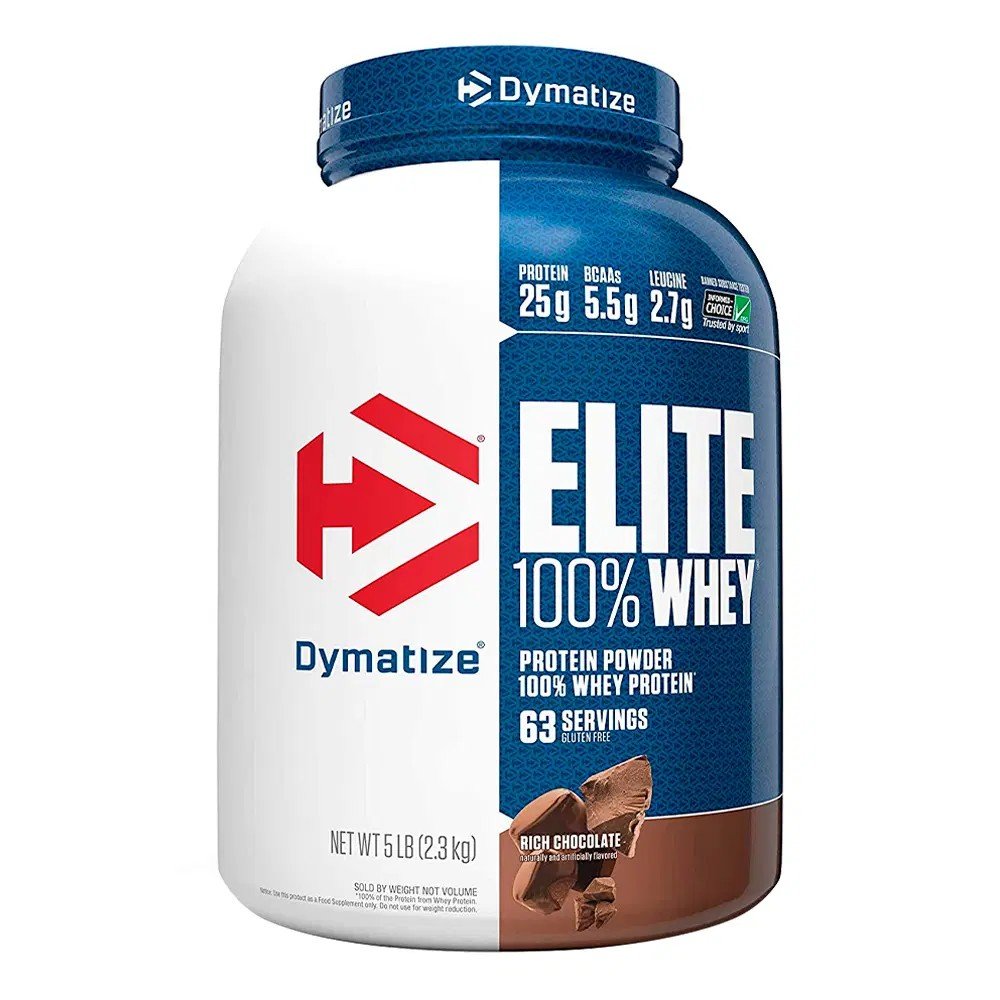 Dymatize Elite 100% Whey, Chocolate, 5 LB