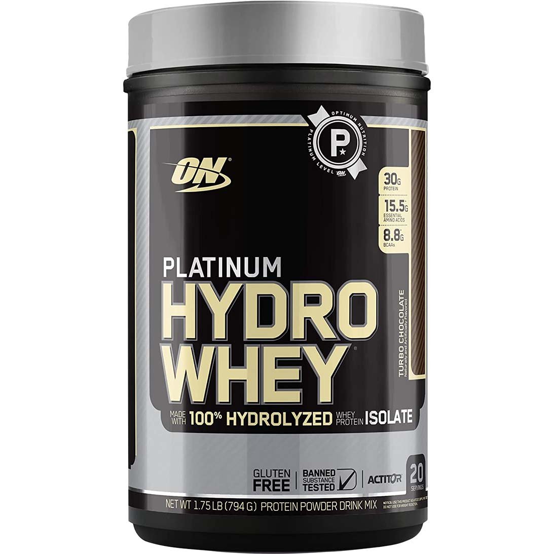 Optimum Nutrition Platinum HydroWhey, Turbo Chocolate, 1.75 LB