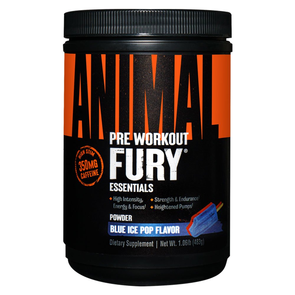 Universal Nutrition Animal Fury, Blue Ice Pop, 30